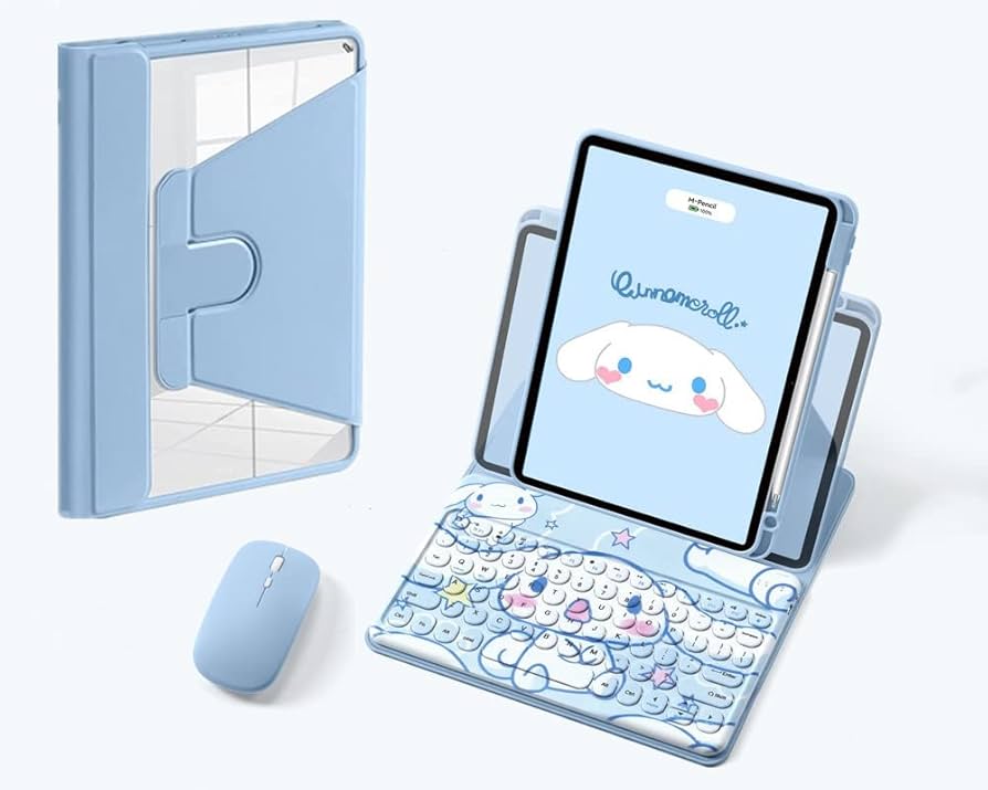 Amazon | カラー印刷 キーボード+ケース+ 無線マウス 3点セット